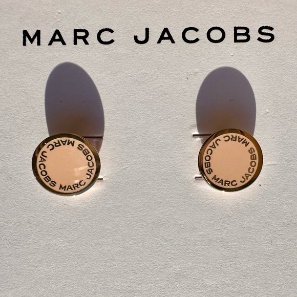 Marc Jacobs Medallion rose gold stud earrings - Picture 1 of 3